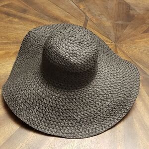 Floppy Sun Hat Black Woven